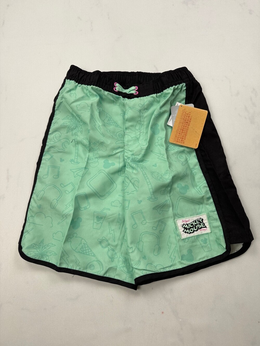 Disney Theme Parks Mickey Mouse Swim Trunks Mint 2000s Beach-Ready - Boys 9/10